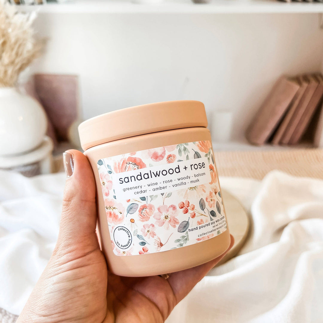 Sandalwood + Rose Deluxe Candle Tin