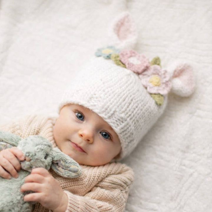 Flower Bunny Beanie