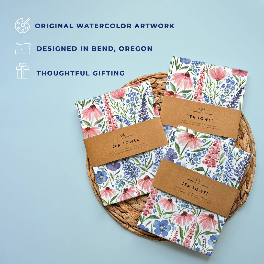 Wildflower Tea Towel
