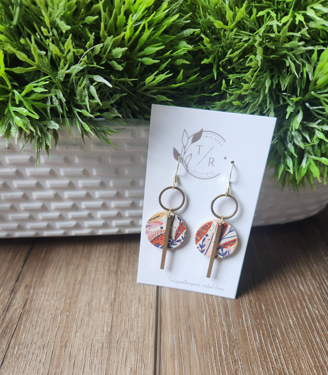 Mini-Jude Genuine Leather Earrings