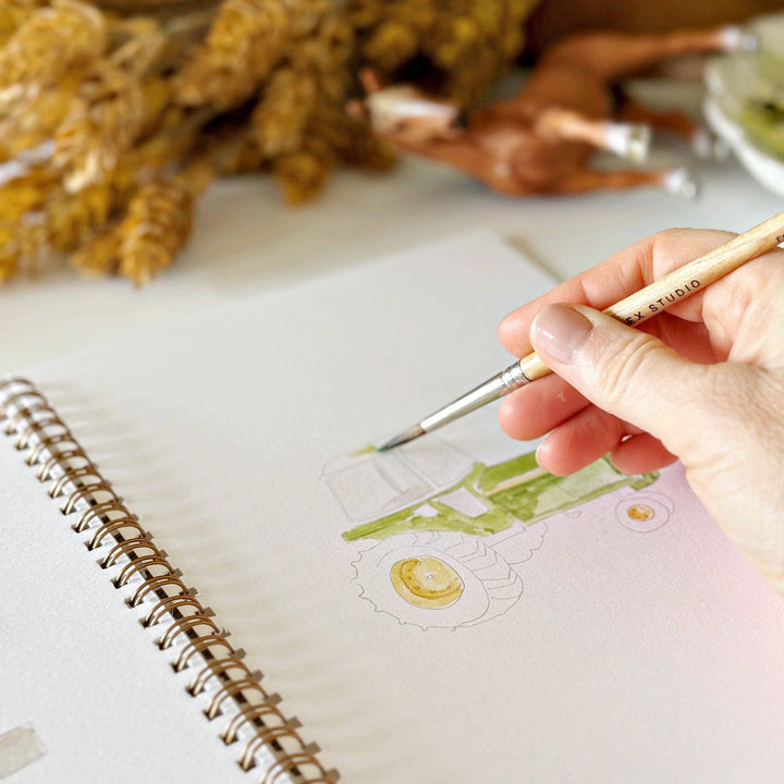 Farm Watercolor Workbook by Emily Lex