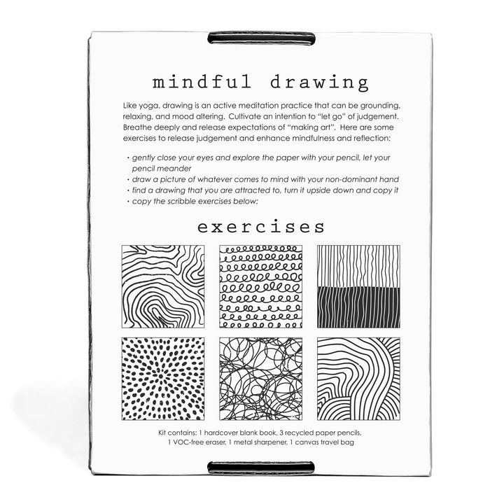 Sketchbook Doodle Set with Paper, Pencils and Bag