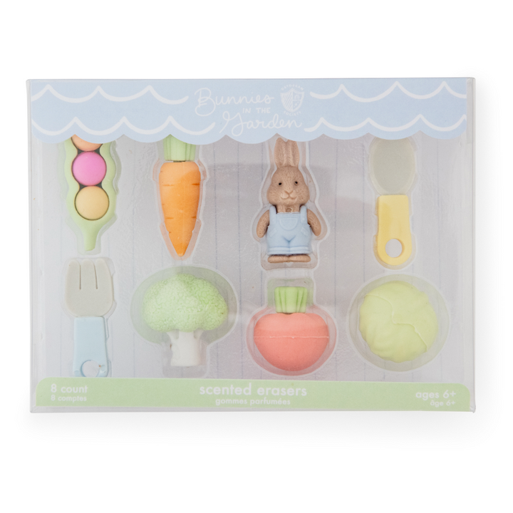 Bunnies In The Garden Eraser Set
