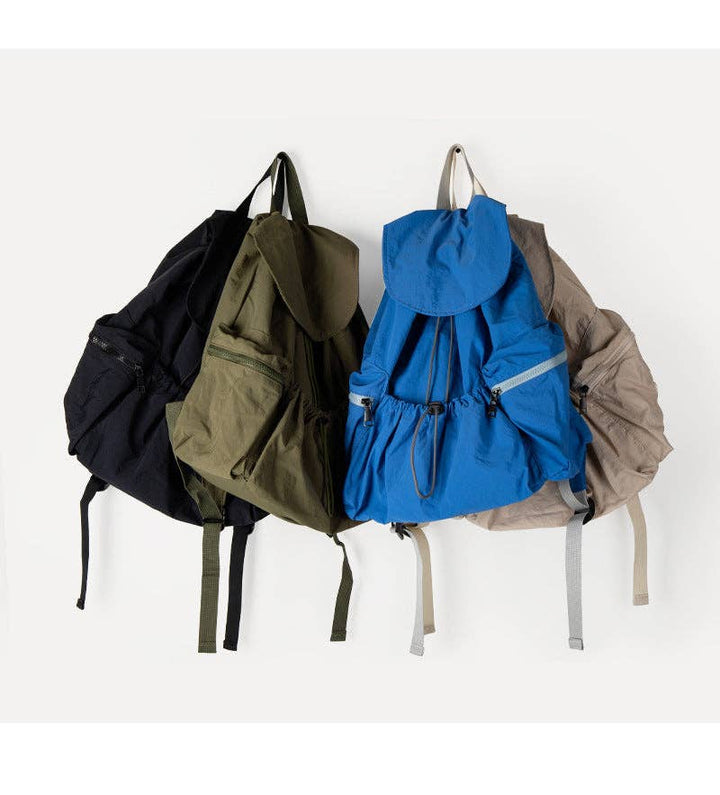 Solid Color Nylon Backpack