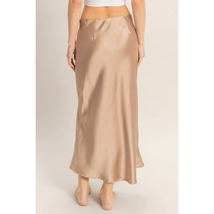 Satin Midi Skirt