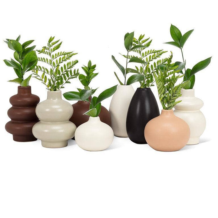 Small Ball Bud Vase-Tan-3"H