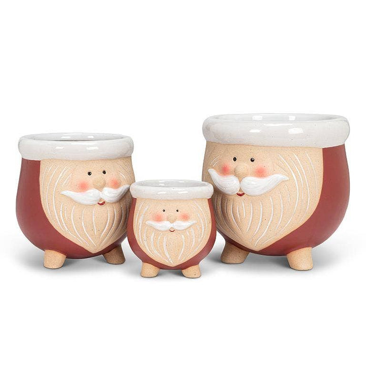 Medium Santa Planter on Legs-4.5"H
