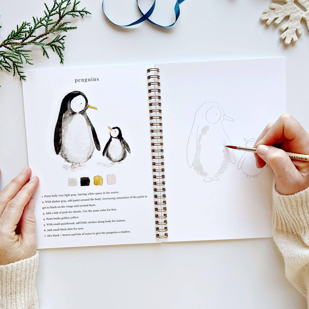 Winter Watercolor Workbook by Emily Lex