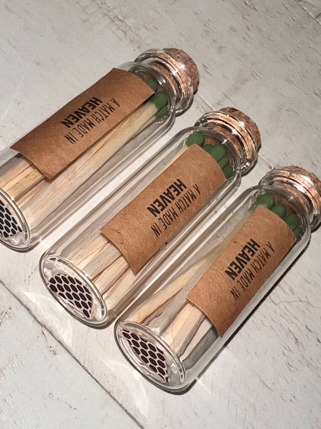 Corked Glass Bottle of Matches