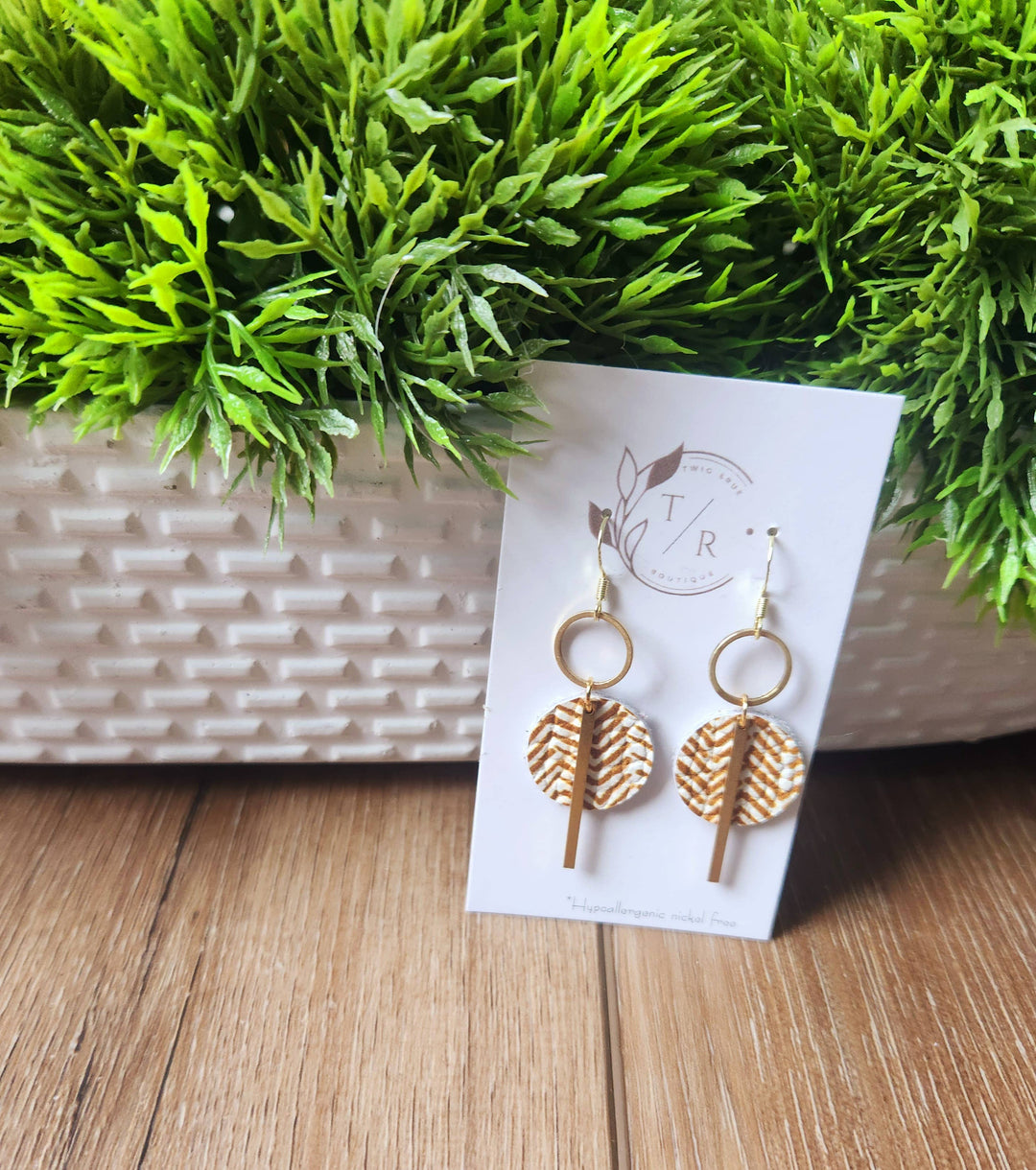 Mini-Jude Genuine Leather Earrings