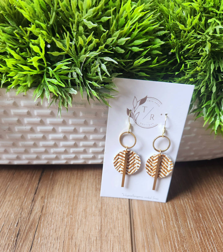 Mini-Jude Genuine Leather Earrings