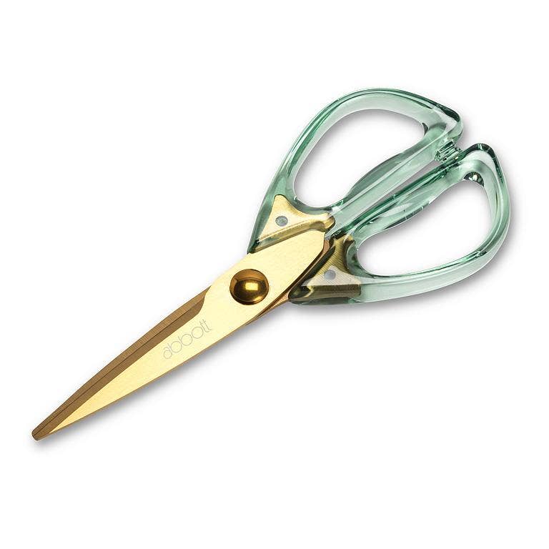 All Purpose 8" Green Scissors for crafting and plant care