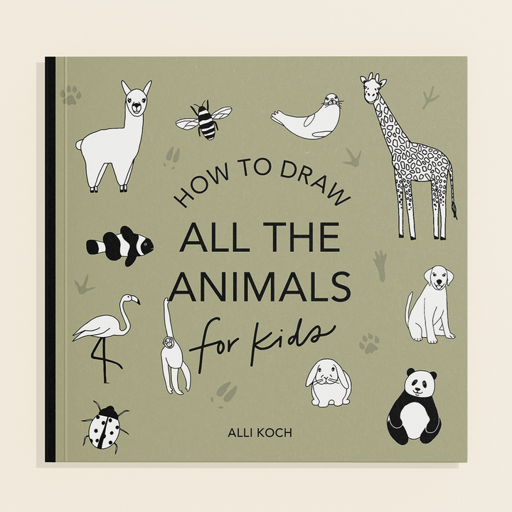 All The Animals: A How to Draw Travel Size Art Book for Kids