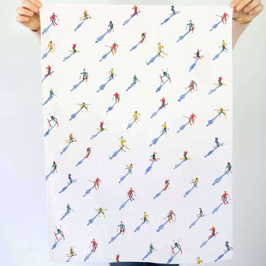 Apres Ski Winter Holiday Kitchen Tea Towel