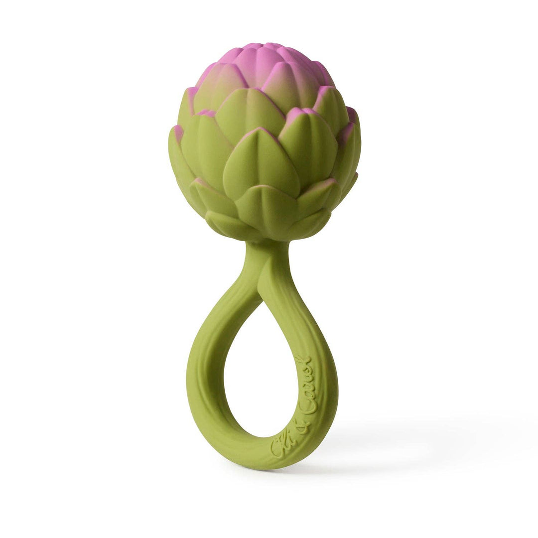Artichoke Rattle Teether Toy