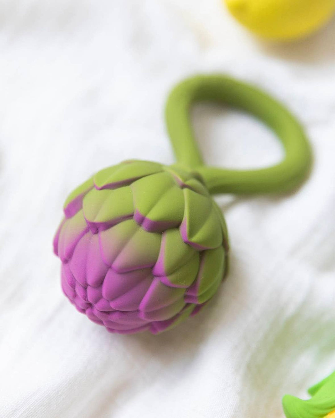 Artichoke Rattle Teether Toy