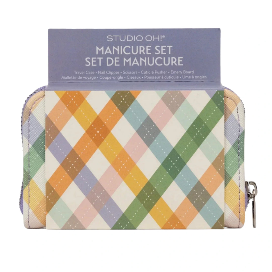 As If Argyle Manicure Set