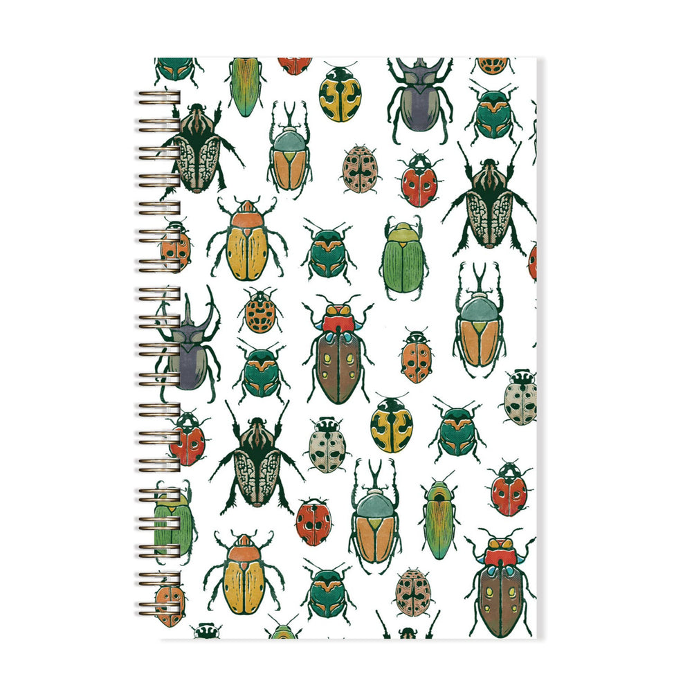 Beetles Spiral Bound Lined Notebook stationery paper goods Root & Branch 