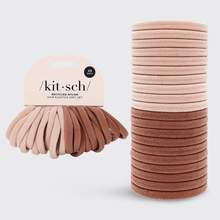 Blush Eco-Friendly Nylon Elastics 20pc Set by Kitsch