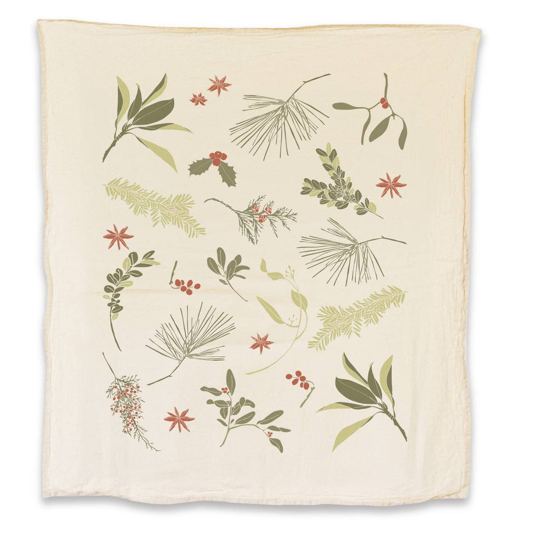 Boughs + Berries Kitchen Tea Towel