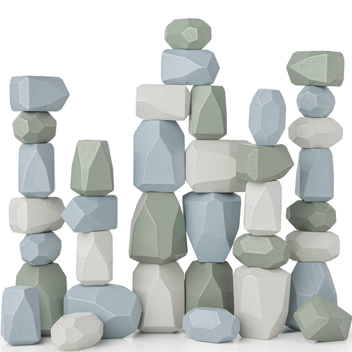 Boy Colors Stacking Blocks for Toddlers by Comfy Cubs