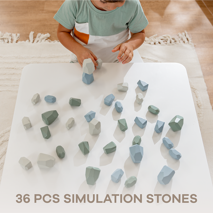 Boy Colors Stacking Blocks for Toddlers by Comfy Cubs