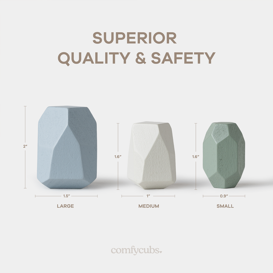 Boy Colors Stacking Blocks for Toddlers by Comfy Cubs