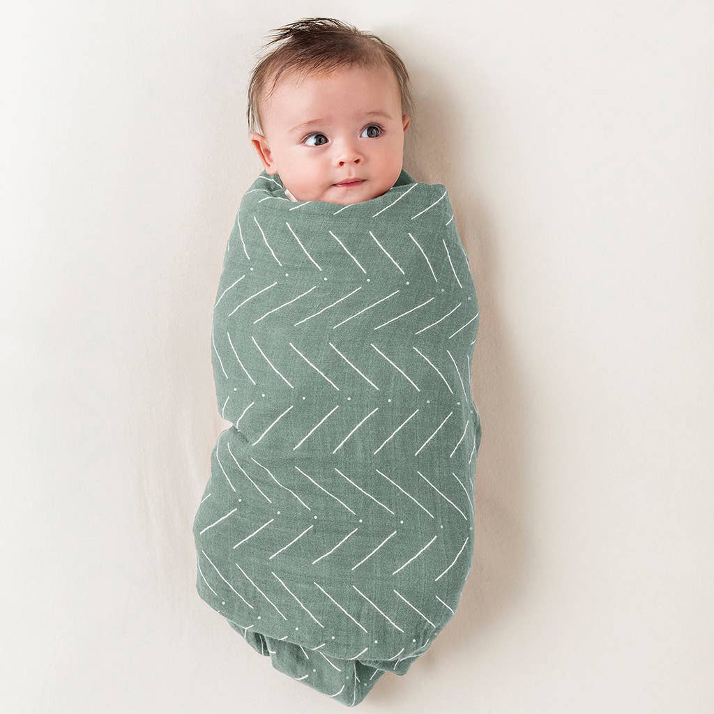 Breastfeeding Boss™ in Sage Mudcloth