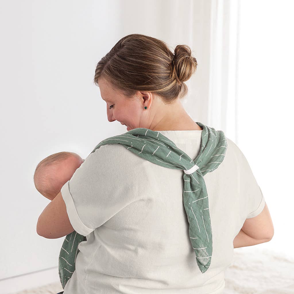 Breastfeeding Boss™ in Sage Mudcloth