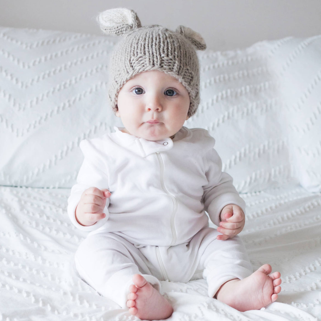 Bunny Ears Pebble Beanie Hat - Baby & Kids