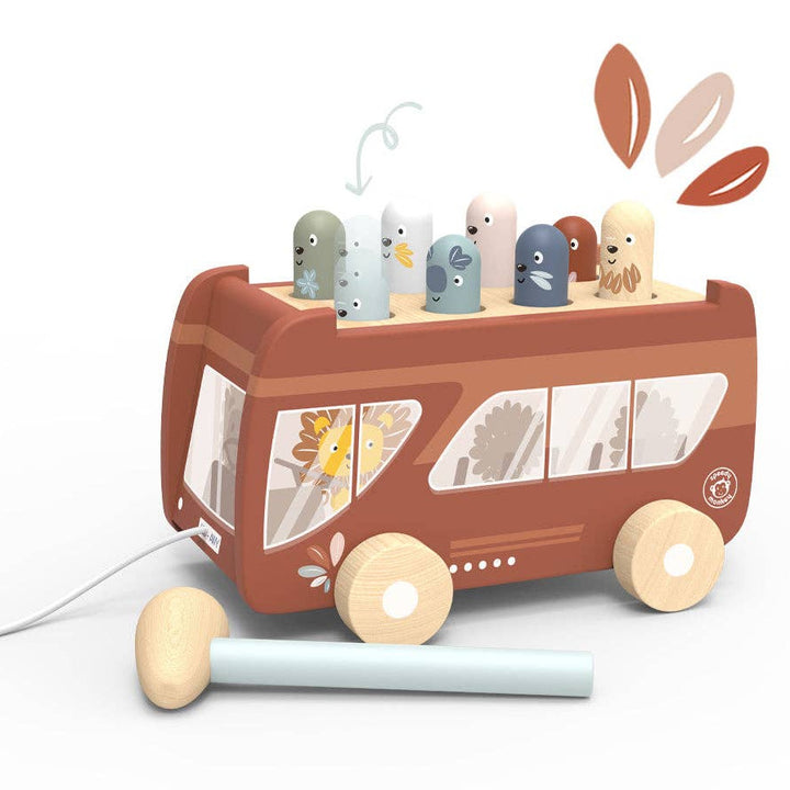 Bus Pounding Pull Toy