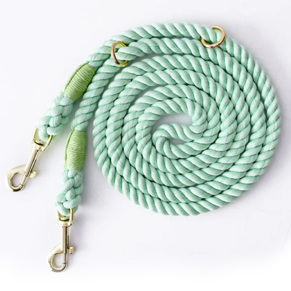 Colorful Short Pet Leash mint