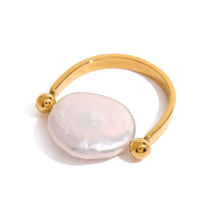 Danity Gold Plated Pearl Ring