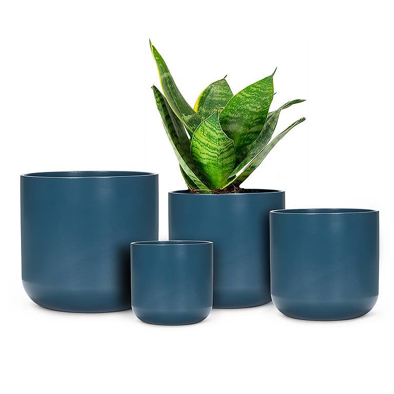 Dark Blue Medium Classic Planter