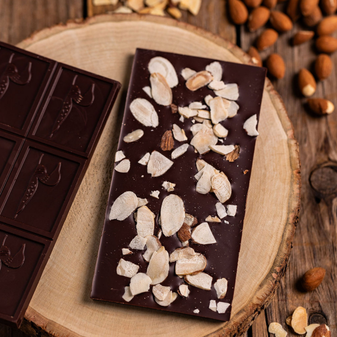 Dark Chocolate with Almond Loon Chocolate Bar