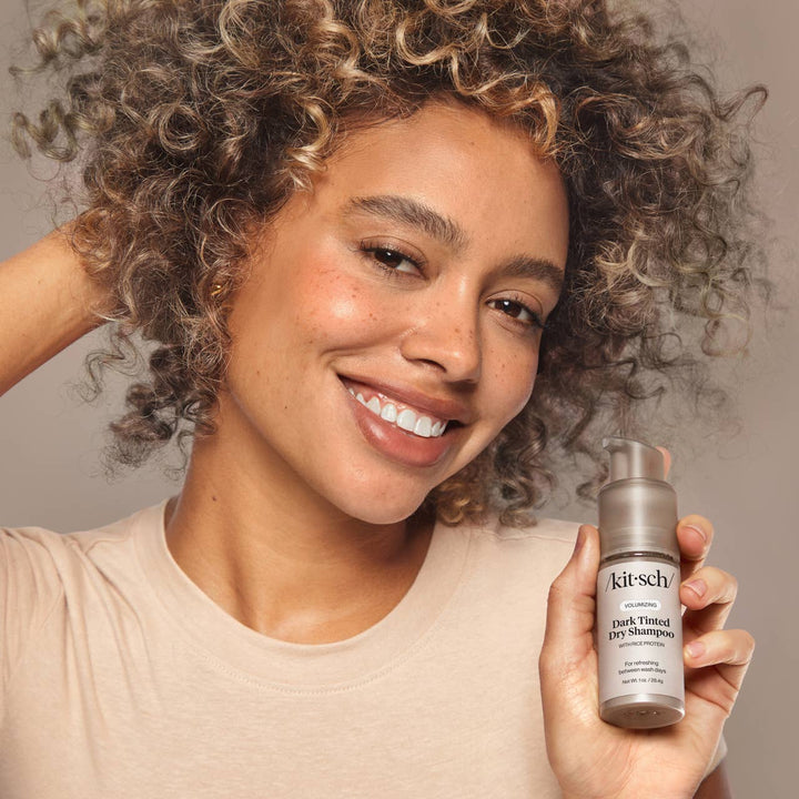Dark Tinted Volumizing Rice Protein Dry Shampoo by Kitsch