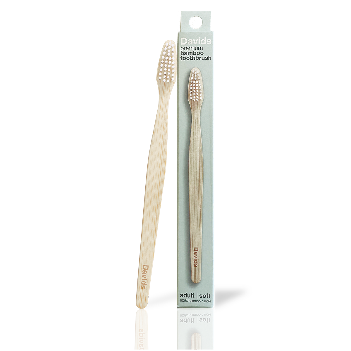 Davids Premium Bamboo Toothbrush – Poppy & Vale