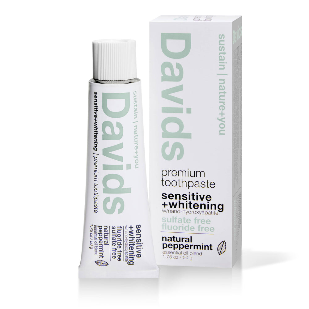Davids Travel Size Toothpaste / Sensitive+Whitening