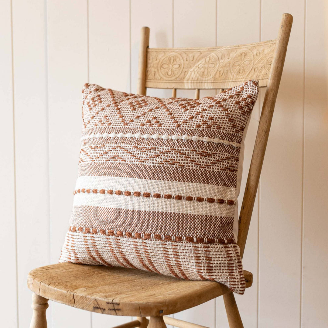 Emiliano Geo Stripe Outdoor Indoor Pillow home decor