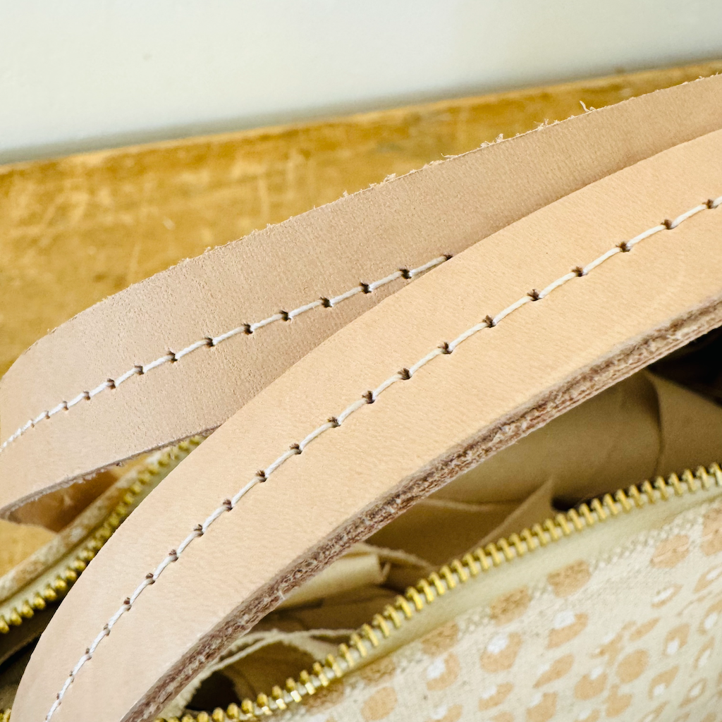 Erin Flett Satchel Bag in Neutral Pattern