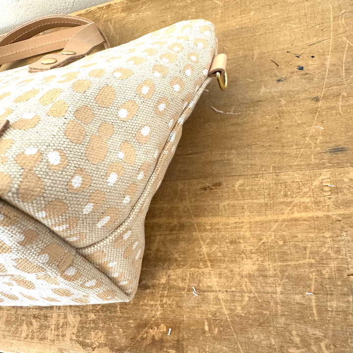 Erin Flett Satchel Bag in Neutral Pattern