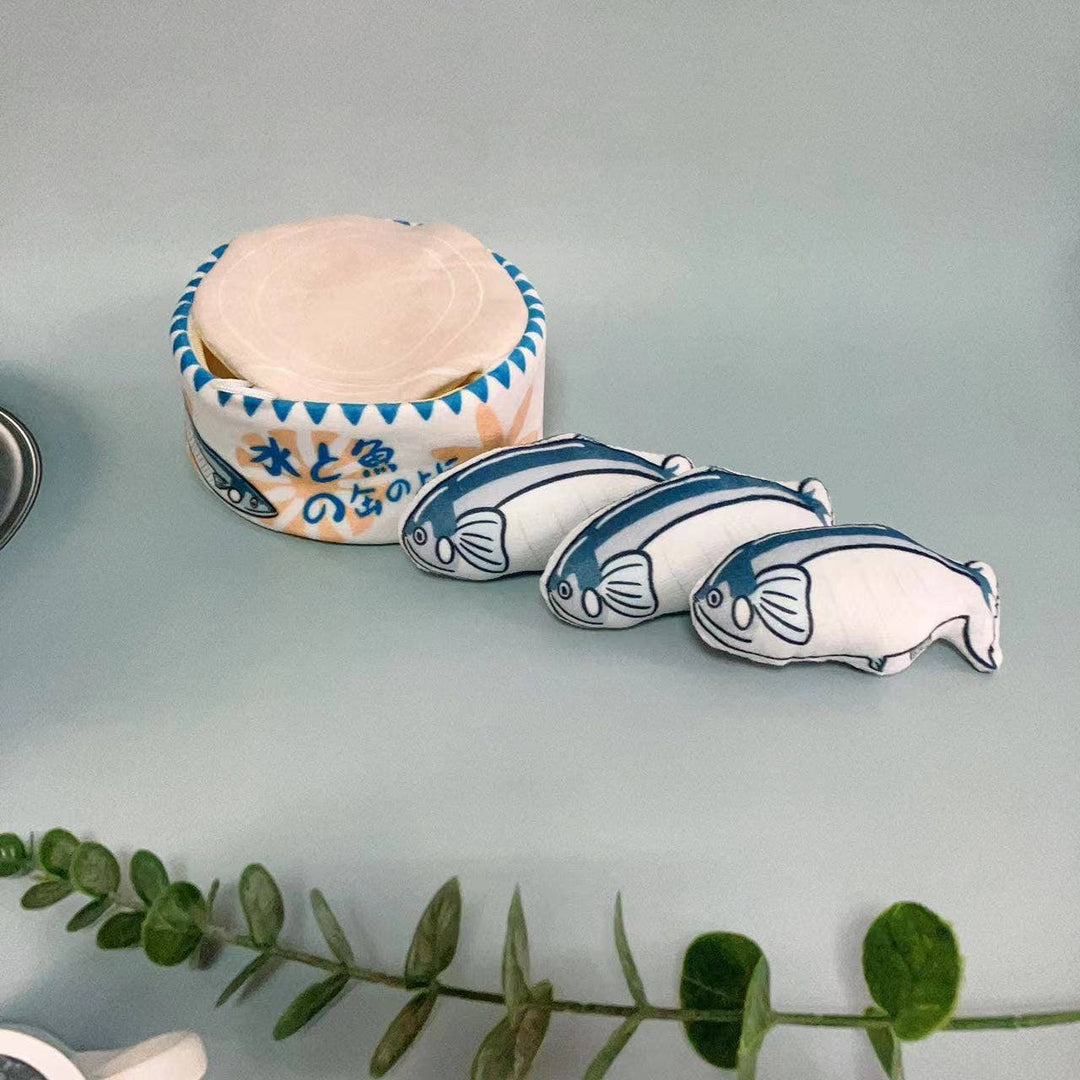 Fish Can Catnip Toy