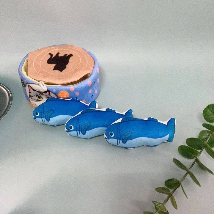 Fish Can Catnip Toy
