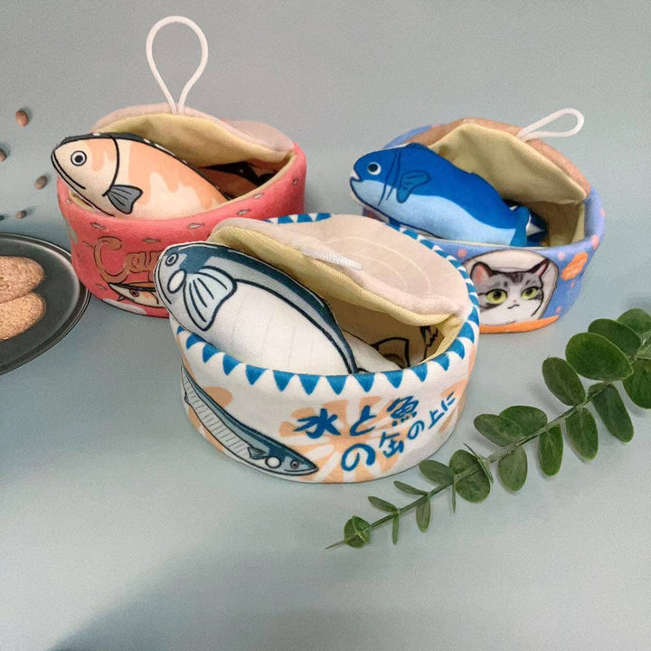 Fish Can Catnip Toy
