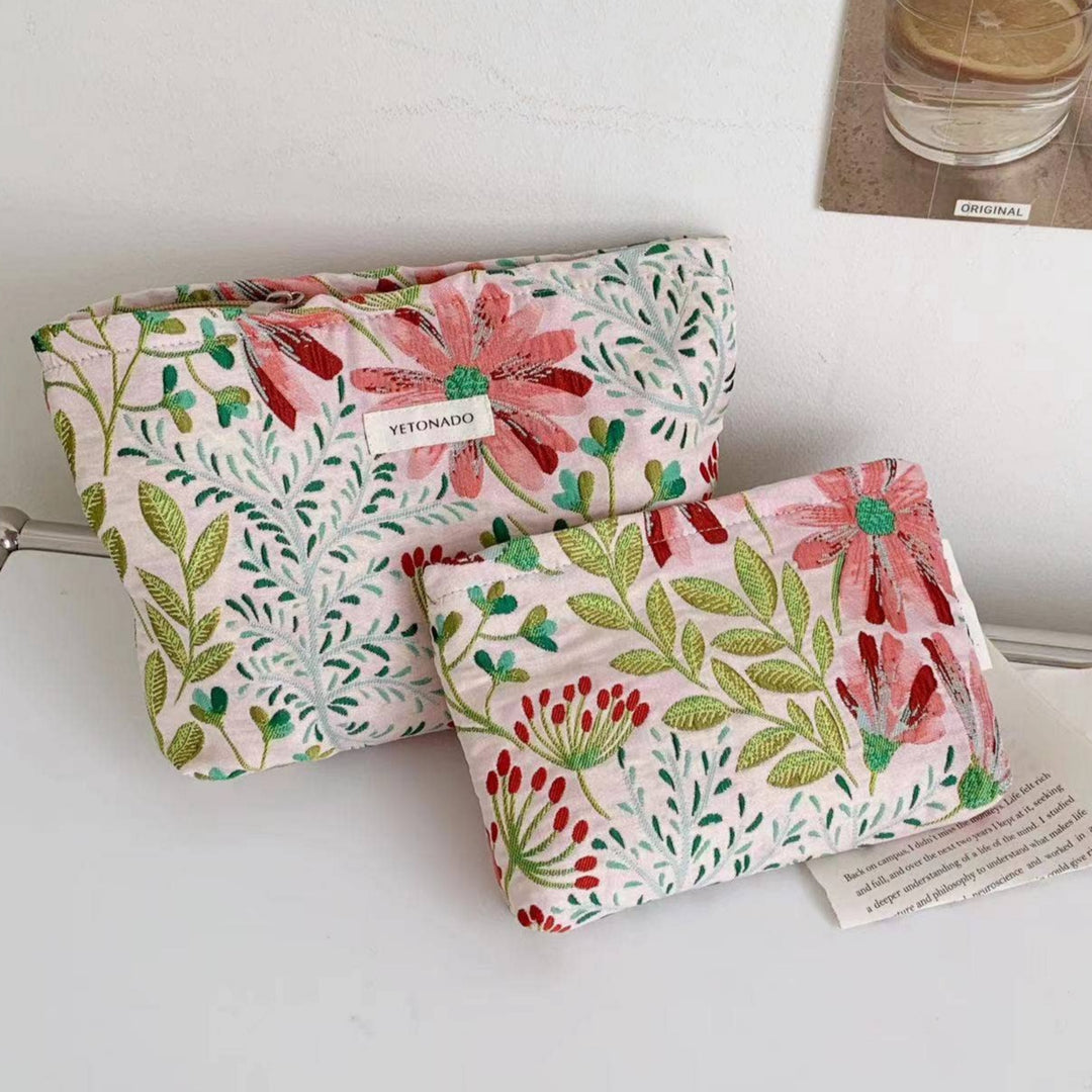 Flower Print Makeup Bag in 3 sizes