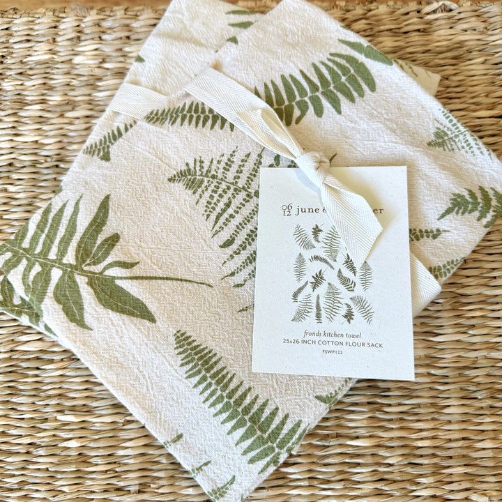 Fronds Fern Kitchen Tea Towel