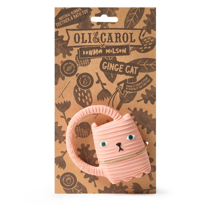 Ginge Cat Natural Rubber Baby Teether