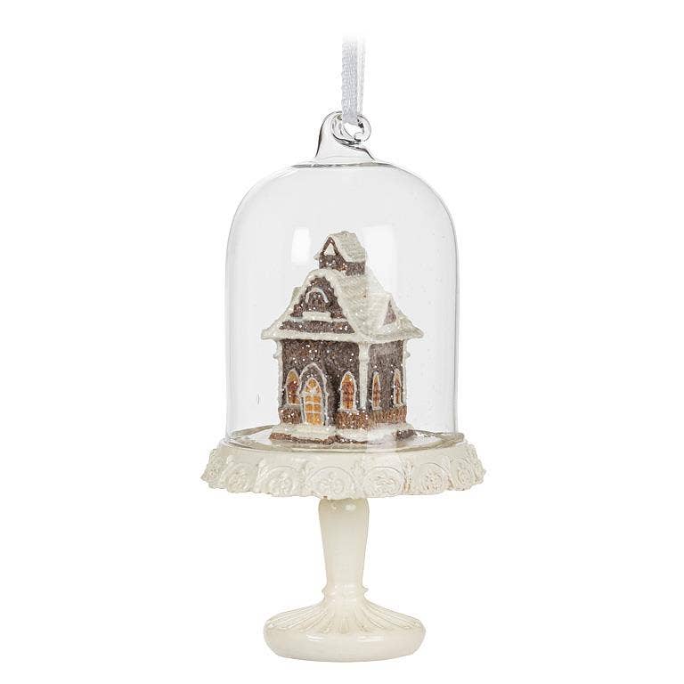 Gingerbread House Domes Ornament