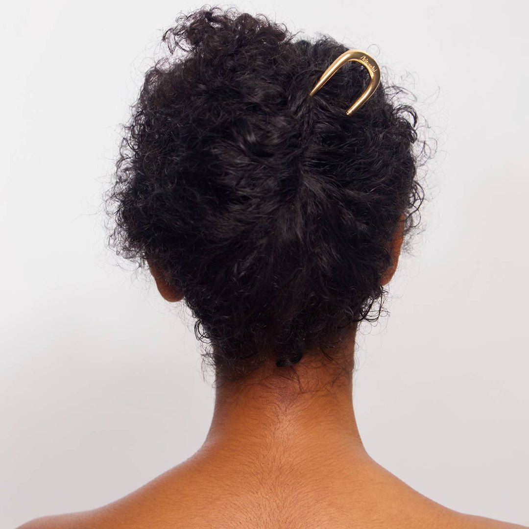 Gold Metal French Hair Pin by Kitsch