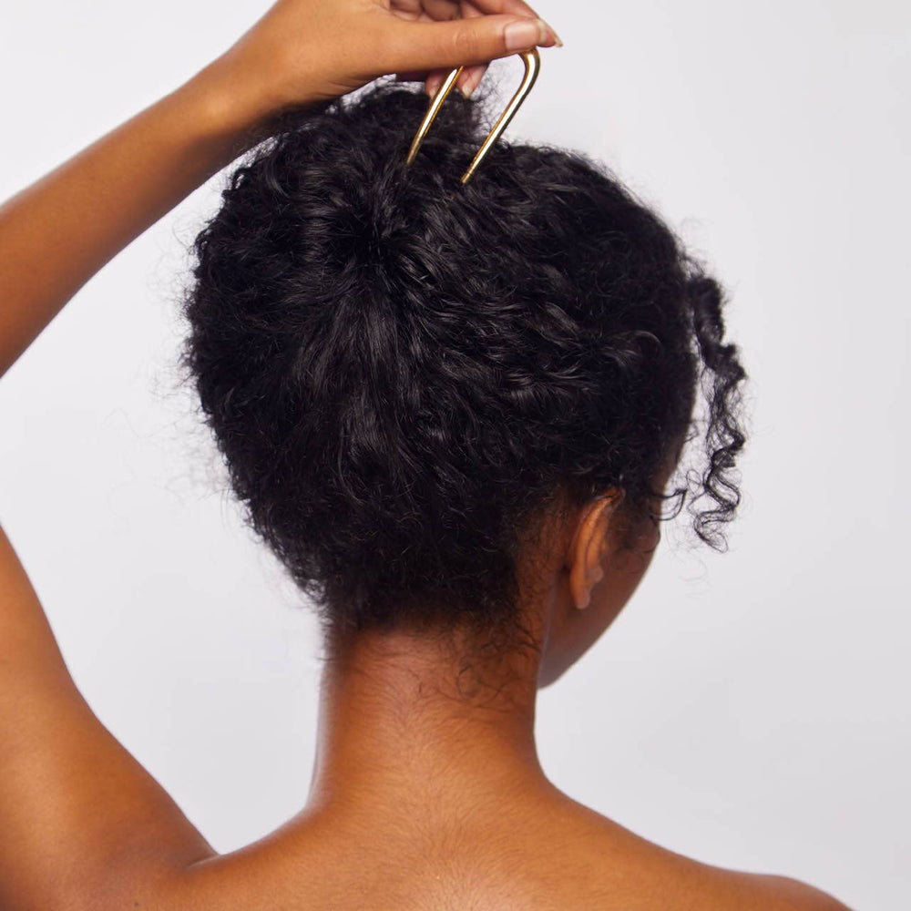 Gold Metal French Hair Pin by Kitsch